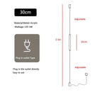 Italian Linear Black Metal & Acrylic Pendant Light