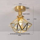 GobekUsa Crystal Glass LED Ceiling Lamp Modern Luxury Interior Lighting Fixture