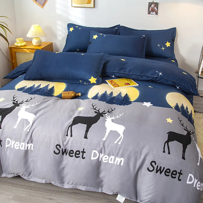 GobekUsa Lattice Plant Geometric Pattern Bedding Set with Sheet Pillows, photo 10 of 30