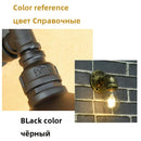 GobekUsa Industrial Iron Pipe Wall Sconce for Bedroom, Bar, Cafe, Restaurant, Aisle, and TV Background