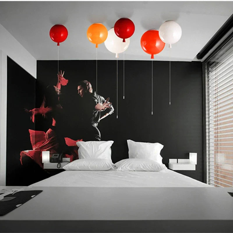 GobekUsa LED Balloon Ceiling Lamp: Kid-Friendly E27 Lighting Options., photo 4 of 12