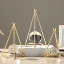 GobekUsa Crystal Ball Crafts: Nordic Light Luxury Modern Metal Décor for Home and TV Cabinet