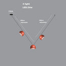 GobekUsa LED Belt Chandelier Pendant Light for Dimmable Indoor Lighting in Living Room