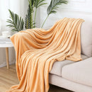 GobekUsa Cozy Flannel Warm Blanket: Soft Plush Coral Fleece Bed Cover & Shawl