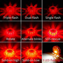 GobekUsa LED Safety Flare Emergency Flashing Strobe Light - 9 Modes - Portable & Rechargeable
