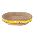 GobekUsa Cat Scratch Lounge Bed & Training Toy - Cat Scratcher Board for Sharpening Nails