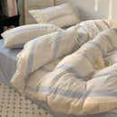 GobekUsa Lavender Lace Bedding Set: Single Queen Size Duvet, Sheet, Pillowcases