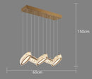 GobekUsa Crystal Chandelier Stair Pendant Lamp Living Room Interior Lighting