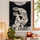 GobekUsa Lovers Tarot Tapestry for Spiritual Wall Decor and Astrology Enthusiasts
