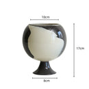 GobekUsa Irregular Grain Spherical Ceramic Vase for Home Decoration and Floral Arrangements