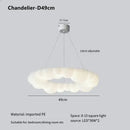 GobekUsa Cloud Pendant LED Chandelier for Living Dining Bedroom Ceiling Lamps