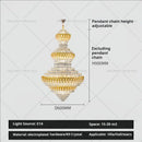 GobekUsa Deluxe Crystal Chandelier for Chic European Villa Living Room & Hotel Luxury