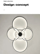GobekUsa Living Room Ceiling Lamp Modern Minimalist Bedroom Lighting