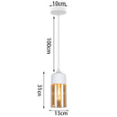GobekUsa Glass Shade Pendant Light, Industrial Kitchen Restaurant Decor Lighting