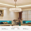 GobekUsa Crystal Chandelier: Modern Clear Glass Pendant Lamp for Villa Hall and Bedroom