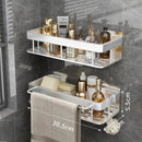 GobekUsa Aluminum Corner Shelf: Wall Mount Storage Rack for Bathroom & Kitchen Essentials