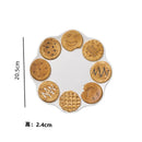 GobekUsa Creative Biscuit Ceramic Tableware Set for Snacks, Desserts, and Coffee