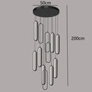 GobekUsa LED Staircase Chandeliers | Modern Pendant Light for Living Room