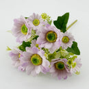 GobekUsa Blue Peony Tea Rose Silk Fake Flowers for DIY Home Garden Wedding Decor