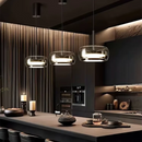 Modern Gray Glass Pendant Light With Plated Finish