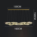 GobekUsa Crystal Chandelier Pendant Light for Living Room Dining Room Ceiling Light