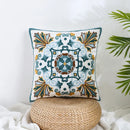 GobekUsa Boho Farmhouse Floral Square Pillow Cover Set of 2