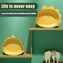GobekUsa Bear Shape Fruit Plate Kitchen Tableware Desktop Trash Tray Cute Cartoon Snack Dish