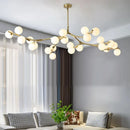 GobekUsa Glass Ball LED Chandelier Molecular Pendant Lighting for Living Dining Bedroom