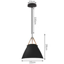 GobekUsa Black Aluminium Modern Pendant Light for Living Room Dining Table Decor