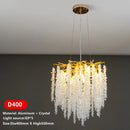 GobekUsa Crystal Tassel Chandelier: Luxury LED Pendant Lights for Living Room, Hall & Restaurant