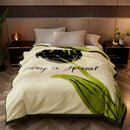 GobekUsa Cozy Flocked Raschel Blanket | Soft & Warm Double-Sided Winter Bedding