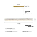 GobekUsa Gold Chrome LED Pendant Chandelier for Dining Room Lighting