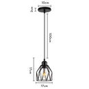 GobekUsa Industrial Loft Pendant LED Ceiling Light for Home Living Room Kitchen Decor
