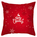 GobekUsa Christmas Santa Claus Snowflake Pillow Cover 18x18inch