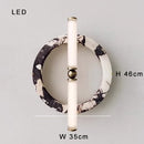 GobekUsa Green Black Marble Wall Lamp for Home and Cafe Decoration