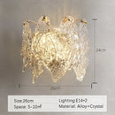 GobekUsa Glass Petal LED Chandelier for Bedroom Dining Living Room Lighting