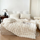 GobekUsa Deluxe Faux Rabbit Fur Bedding Set: Soft Velvet, Plush Warmth for Winter