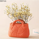 GobekUsa Handwoven Ceramic Vase: Decorative Flower Pot for Home Décor and Floral Arrangement