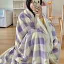 GobekUsa Korean Cartoon Plush Blanket, Soft Nap Sofa Cover for Home Dormitory