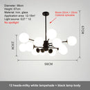 GobekUsa Glass Ball LED Chandelier for Bedroom and Dining Room