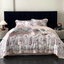 GobekUsa Eucalyptus Fiber Flowers Print Bedding Set - Soft Silky Cool Feel