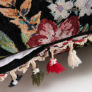 GobekUsa Bohemian Flower Cushion Cover - Ethnic Floral Decorative Pillow Case