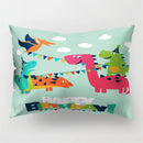 GobekUsa Cartoon Dinosaur Pillowcase for Home Decor and Kids Bedroom