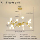 GobekUsa Glass Ball Pendant Chandelier for Living Room Bedroom Dining Room