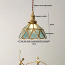 GobekUsa Glass Copper LED Pendant Lamp for Dining Room, Nordic Modern Hanging Light Fixtures