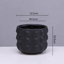 GobekUsa Gold Ceramic Flower Pot Geometry Vase for Succulents and Floral Arrangements
