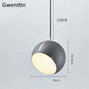 GobekUsa Gold Ball Pendant Light: Nordic Modern LED Hanging Lamp for Home Decor
