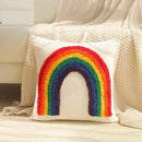 GobekUsa Geometric Tufted Tassel Cushion Cover Cotton Canvas Fall Pillow Cover