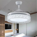 GobekUsa Gold Ceiling Fan Lights Remote Control 36/42inch Dining Bedroom Living Luminaria