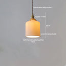 GobekUsa Japanese Style LED Pendant Lamp Copper Glass Hanging Light Fixtures